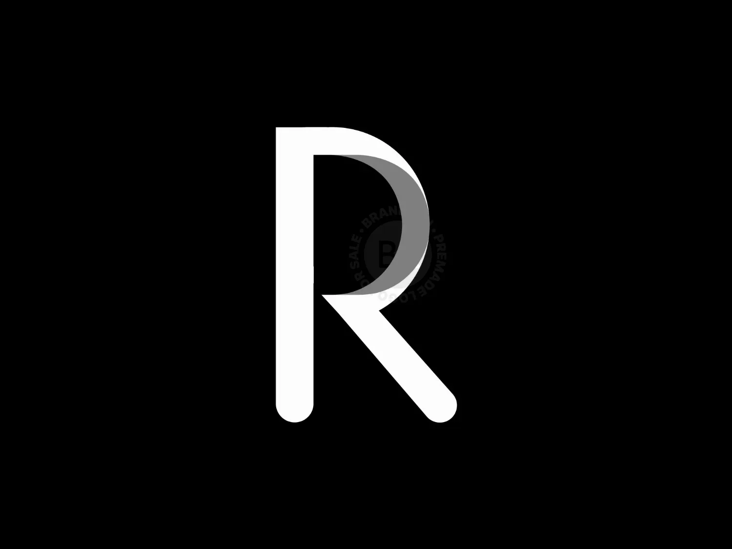 letter r modern logo logo 37