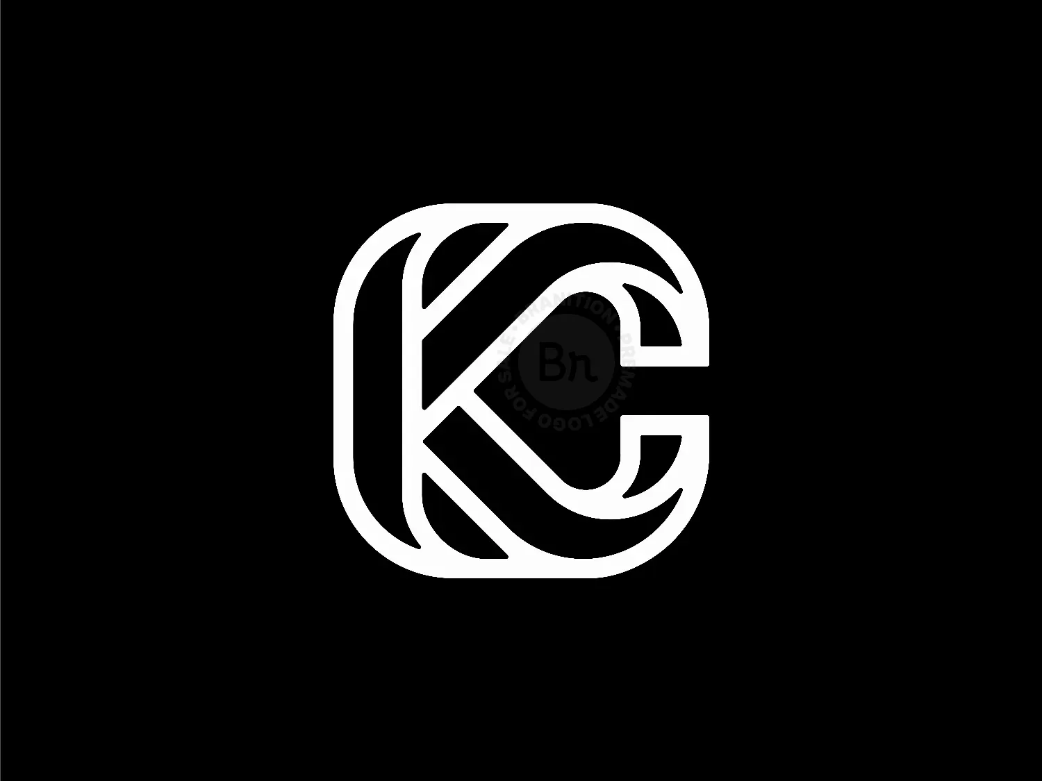 Kc letter logo Free Stock Vectors