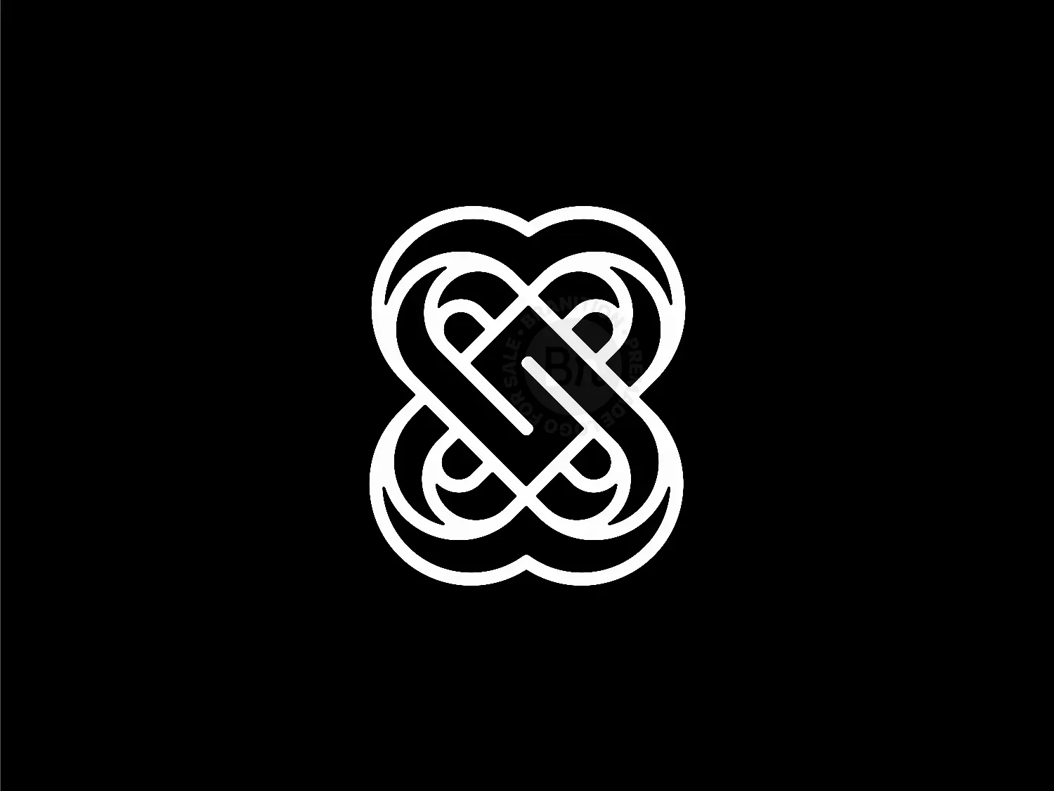 Letter S Love Logo