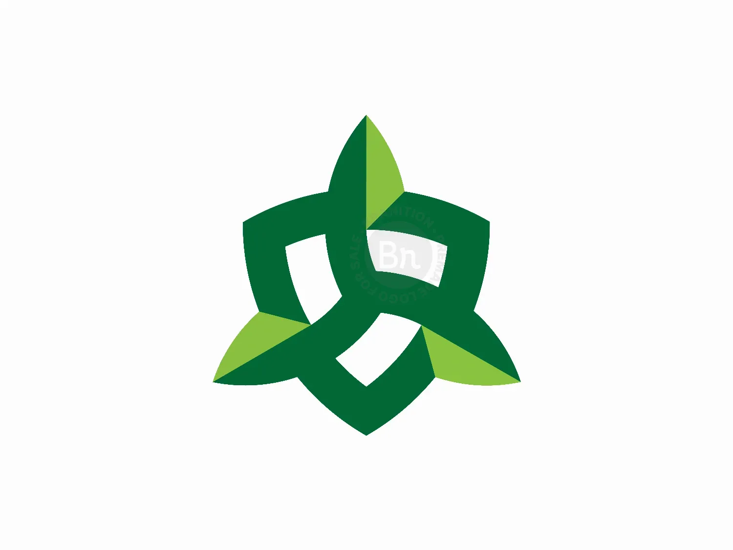 Modern Leaf Shield Logo