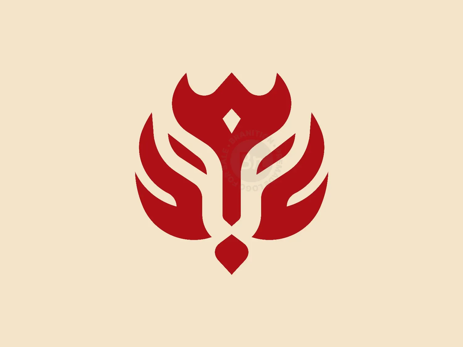 Fire Lion King Logo
