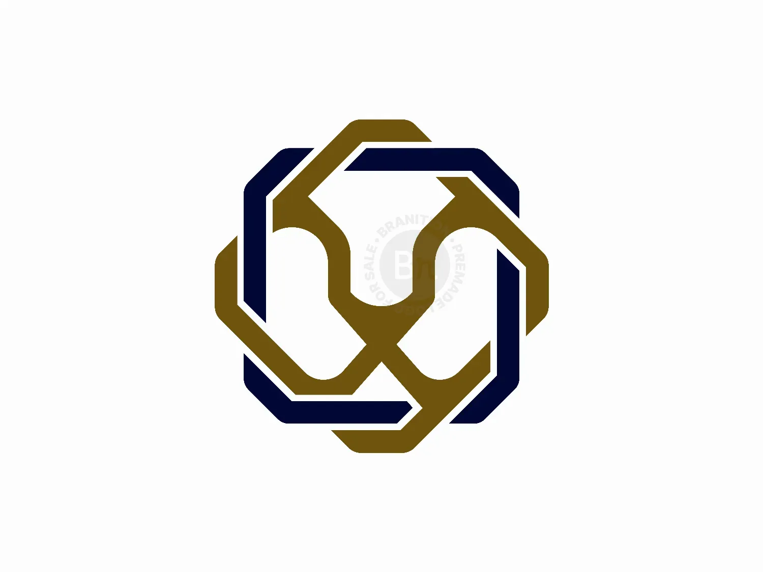 Stylish Lion Knot Logo