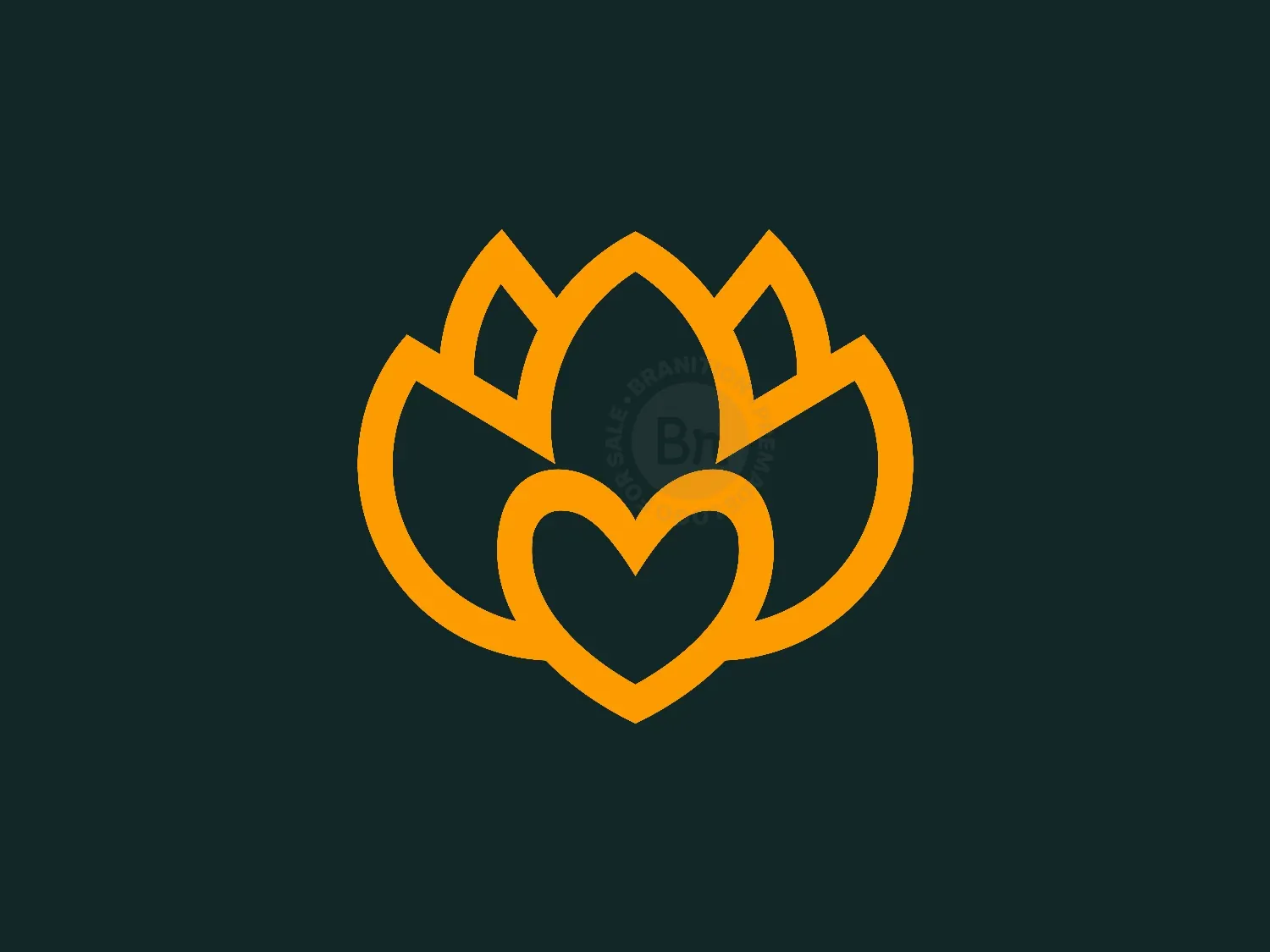 Gold lotus logo design abstract emblem designs Vector Image