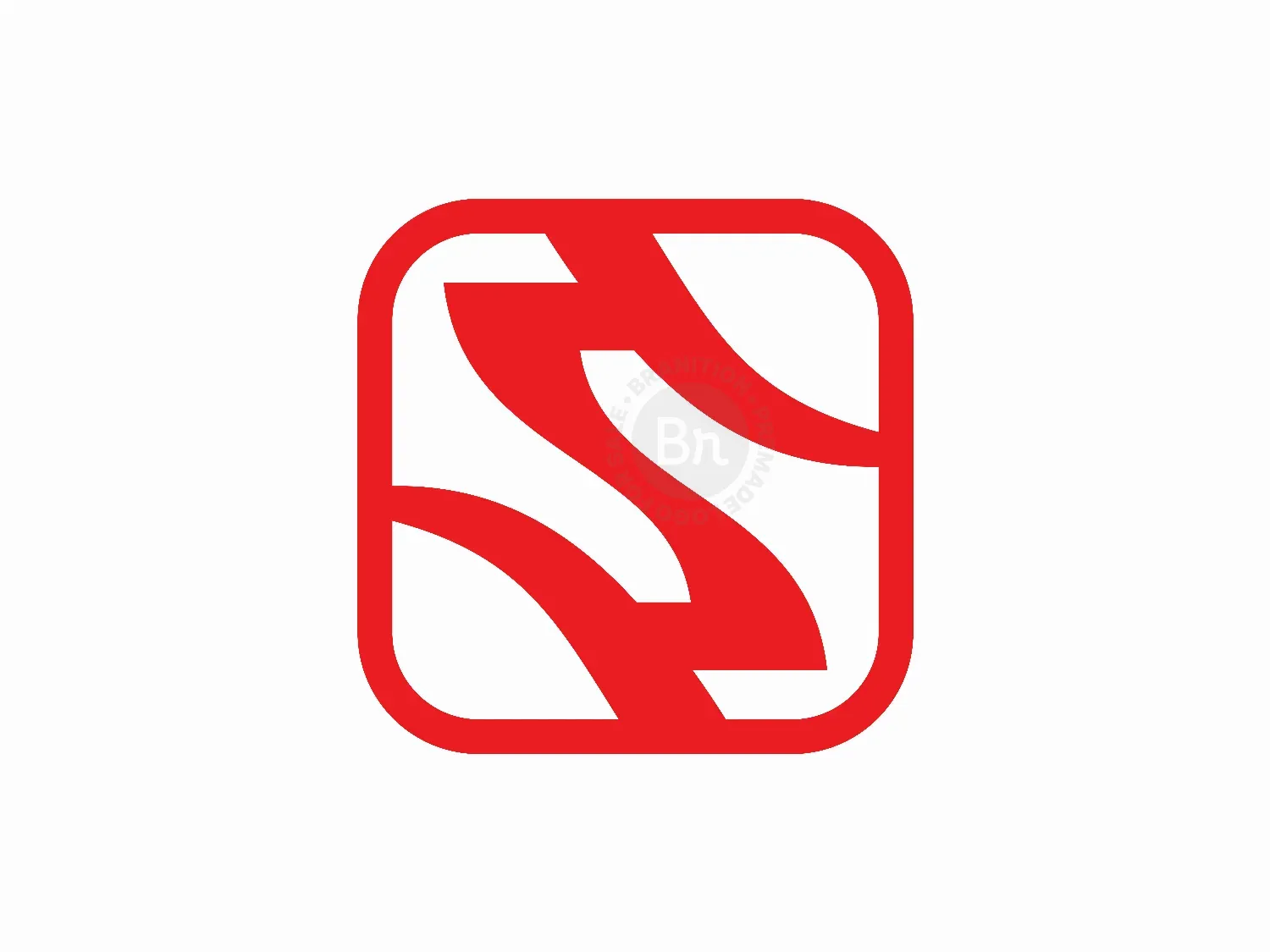 Stylish S Square Logo
