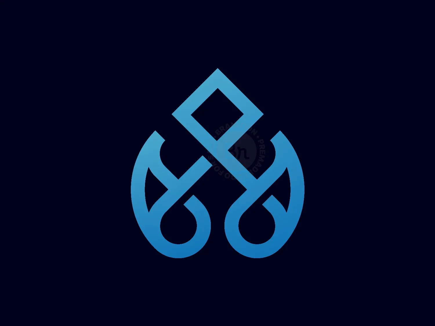 Letter AW Drop Logo