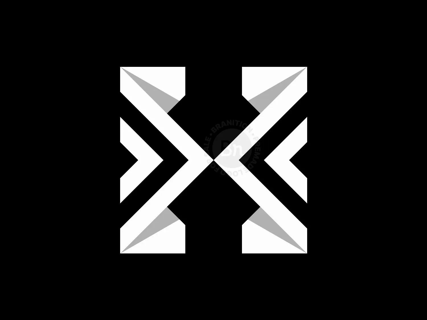 Letter HX Arrow Logo