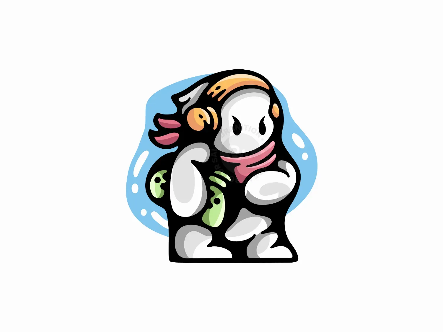 Cute Gamer Mascot Logo