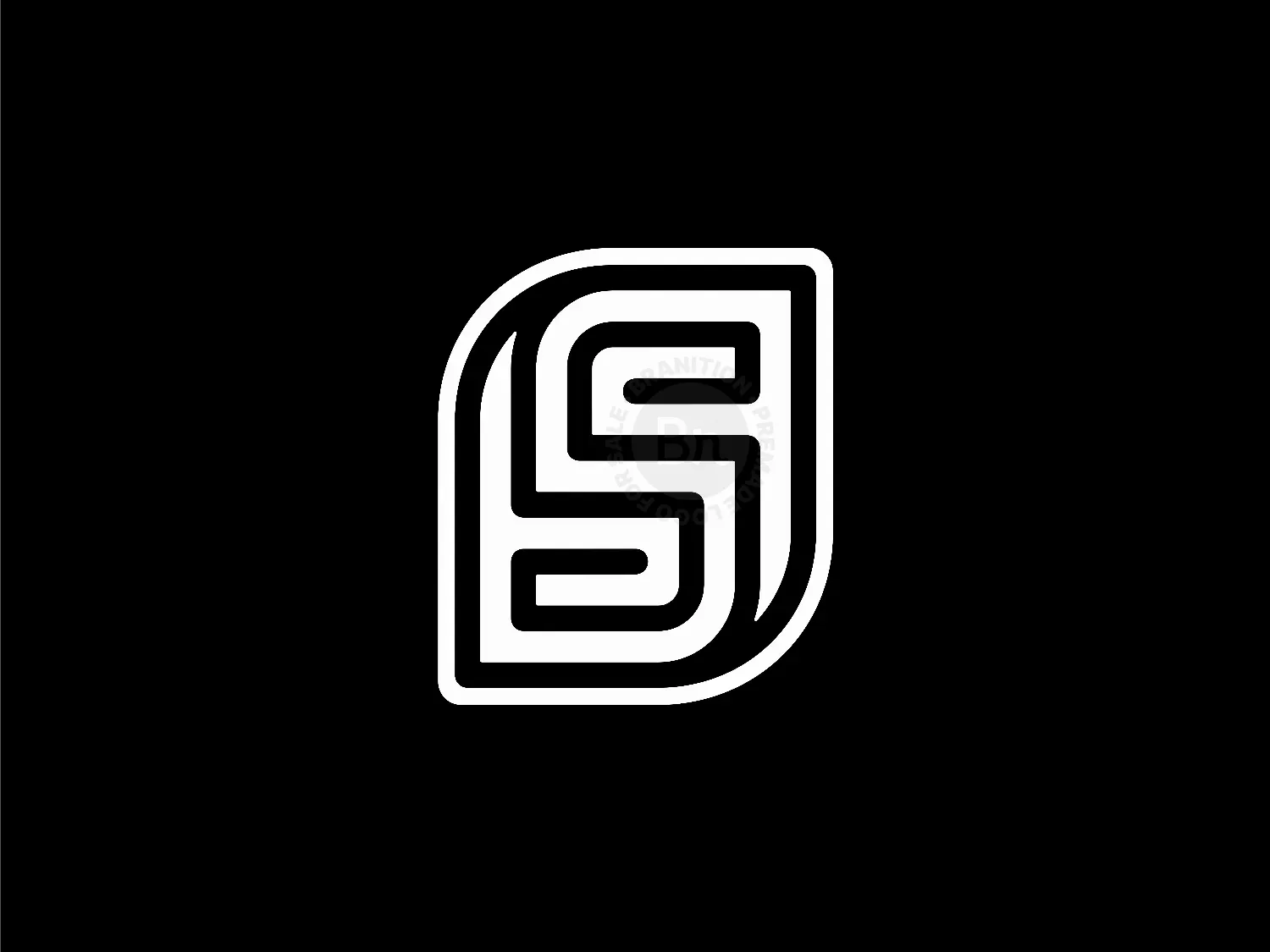 Letter S Labyrinth Logo