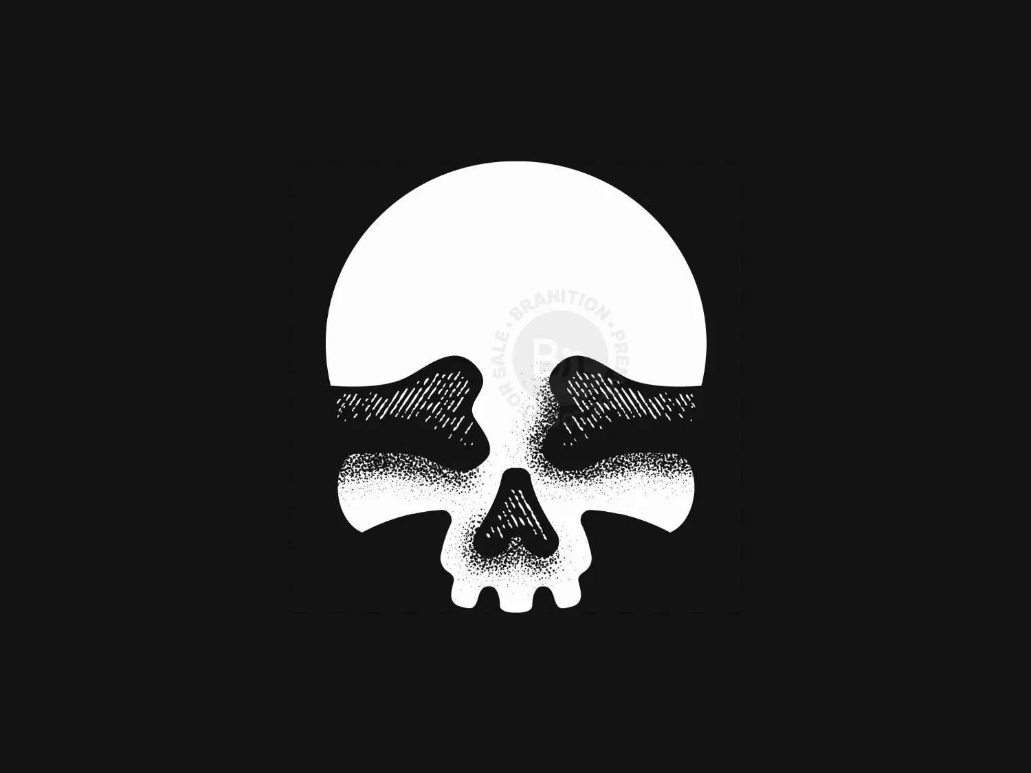 Skull Bone Logo - Branition
