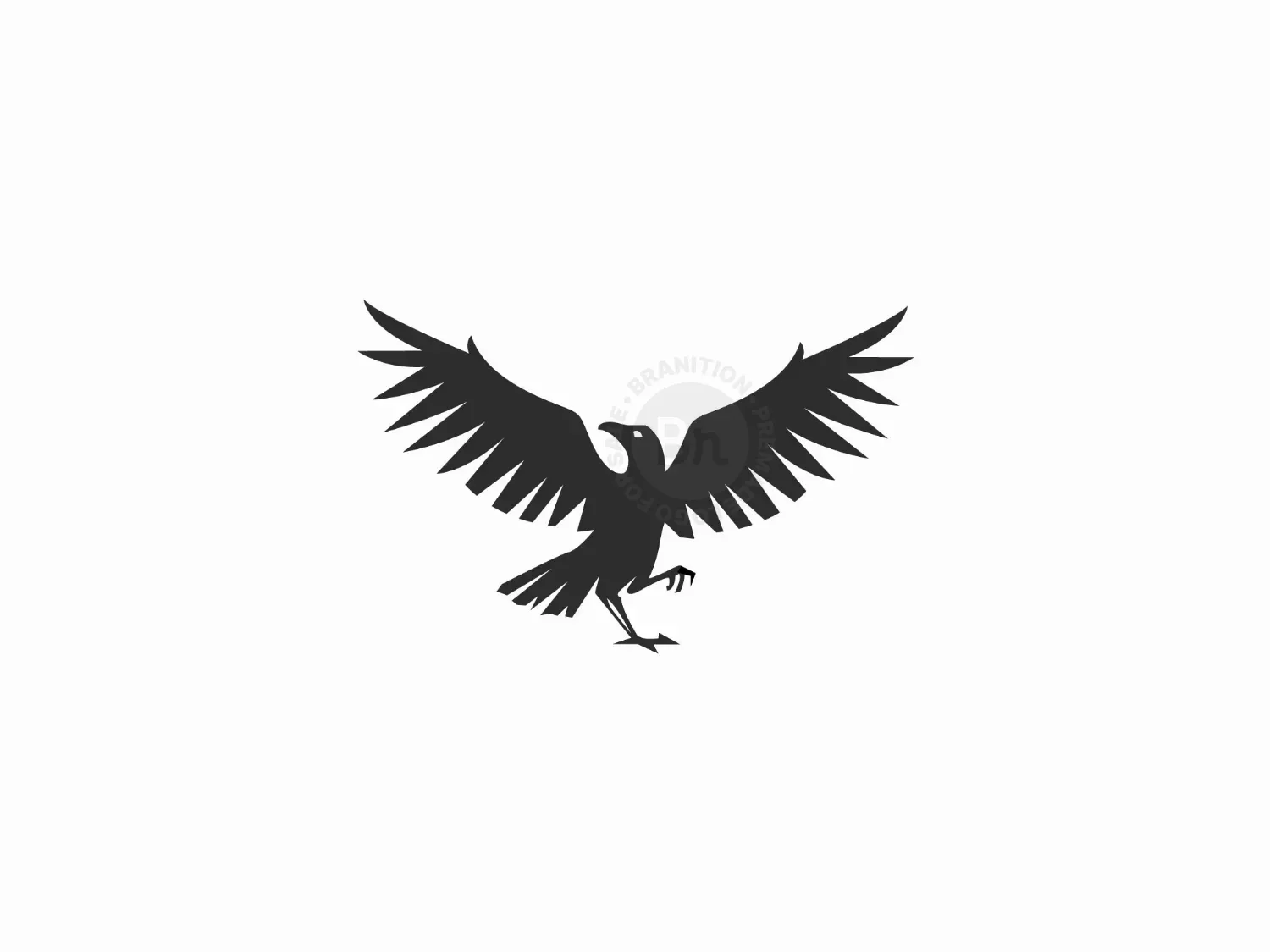 raven simple line logo. crow logo abstract line vector design, minimal and  simple outline icon. Stock Vector | Adobe Stock