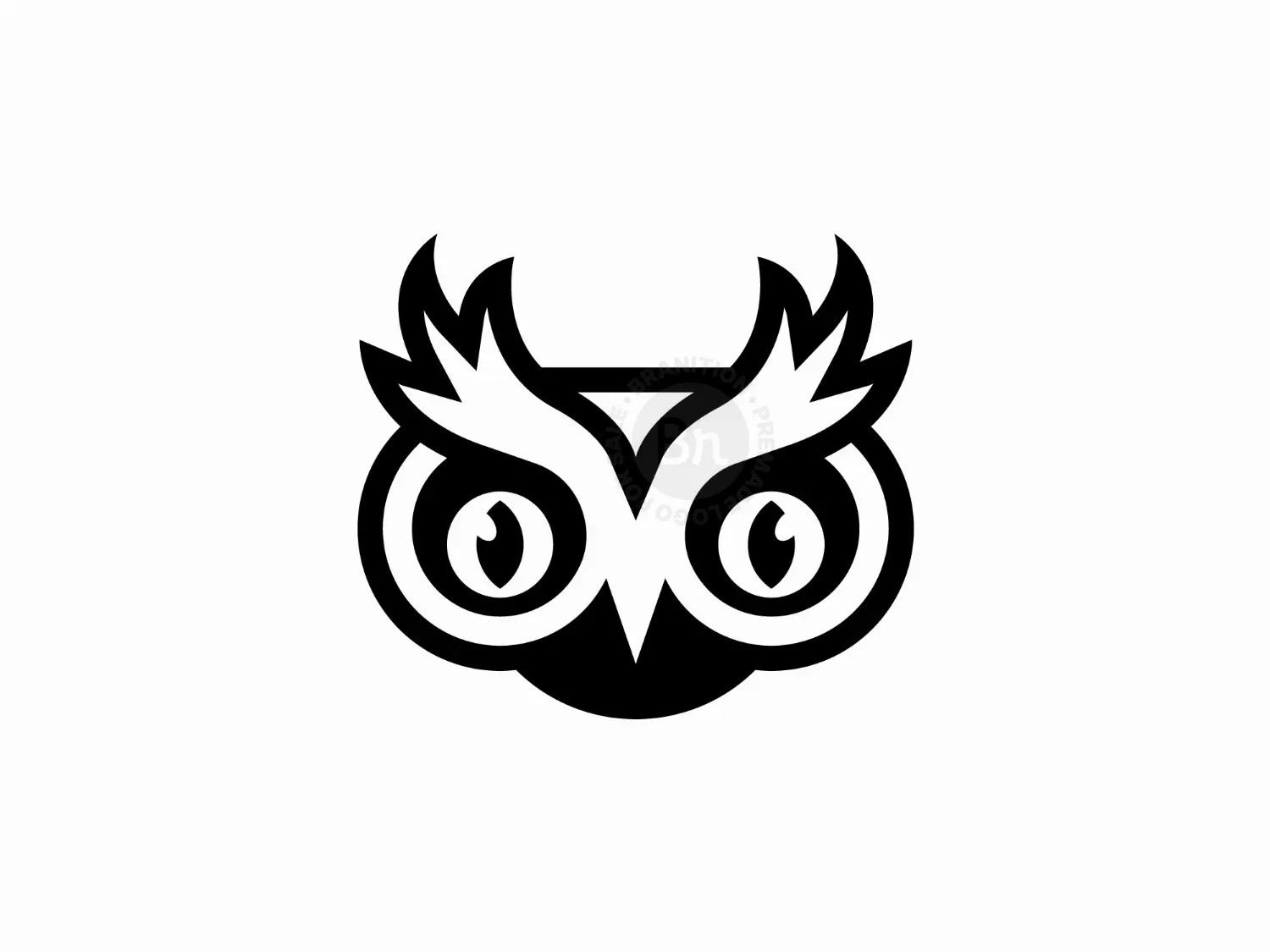 V Or M Owl Head