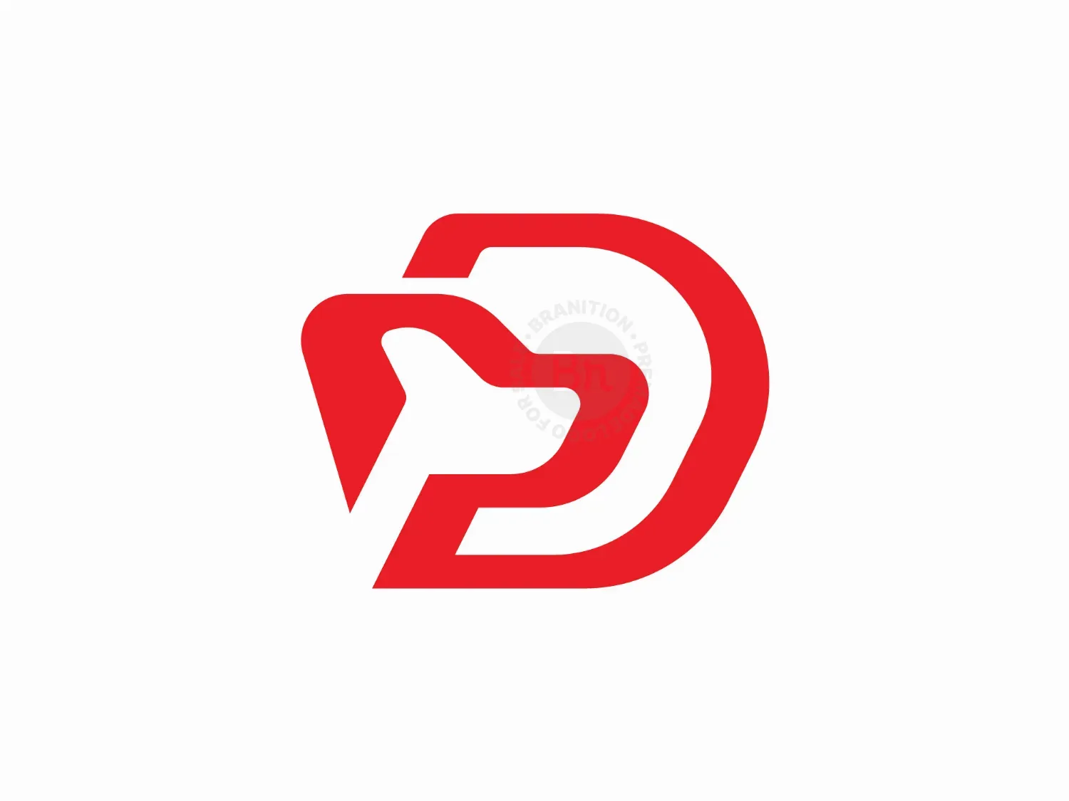 Stylish D Dog Logo