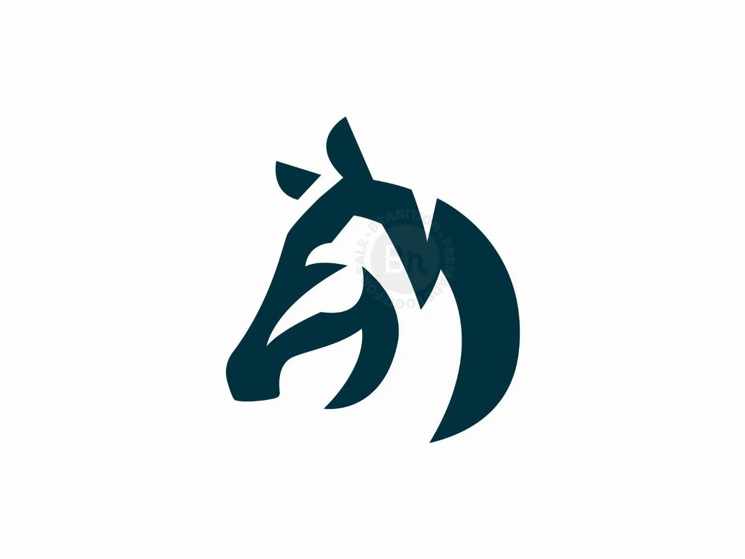 Horse Head Outline Logo Template Vector File by Rsdesigns | Codester
