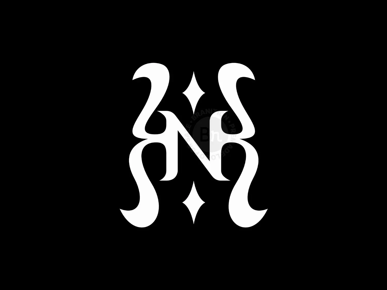 Unique RNR Monogram Logo