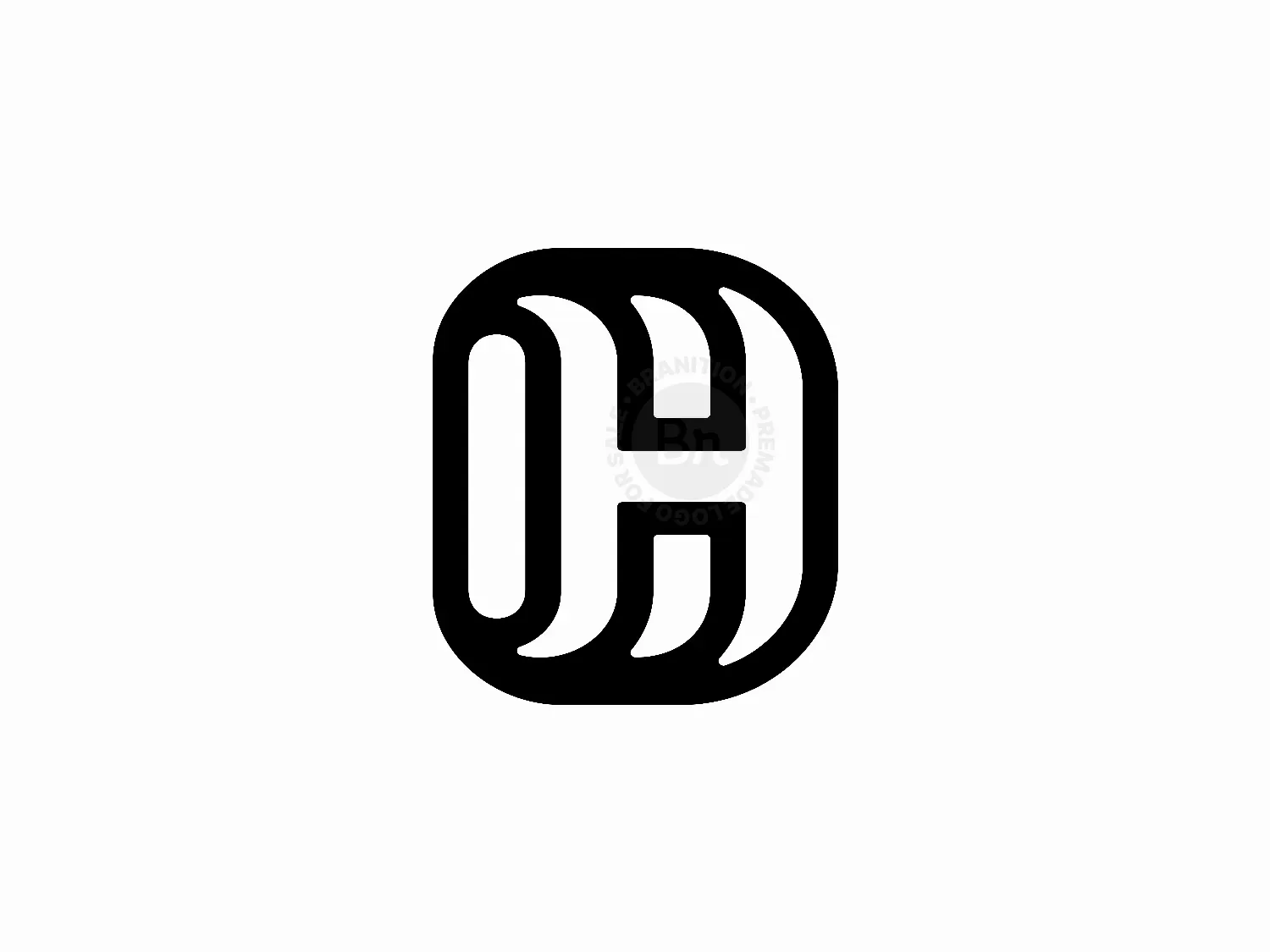 Letter CH or HC Logo