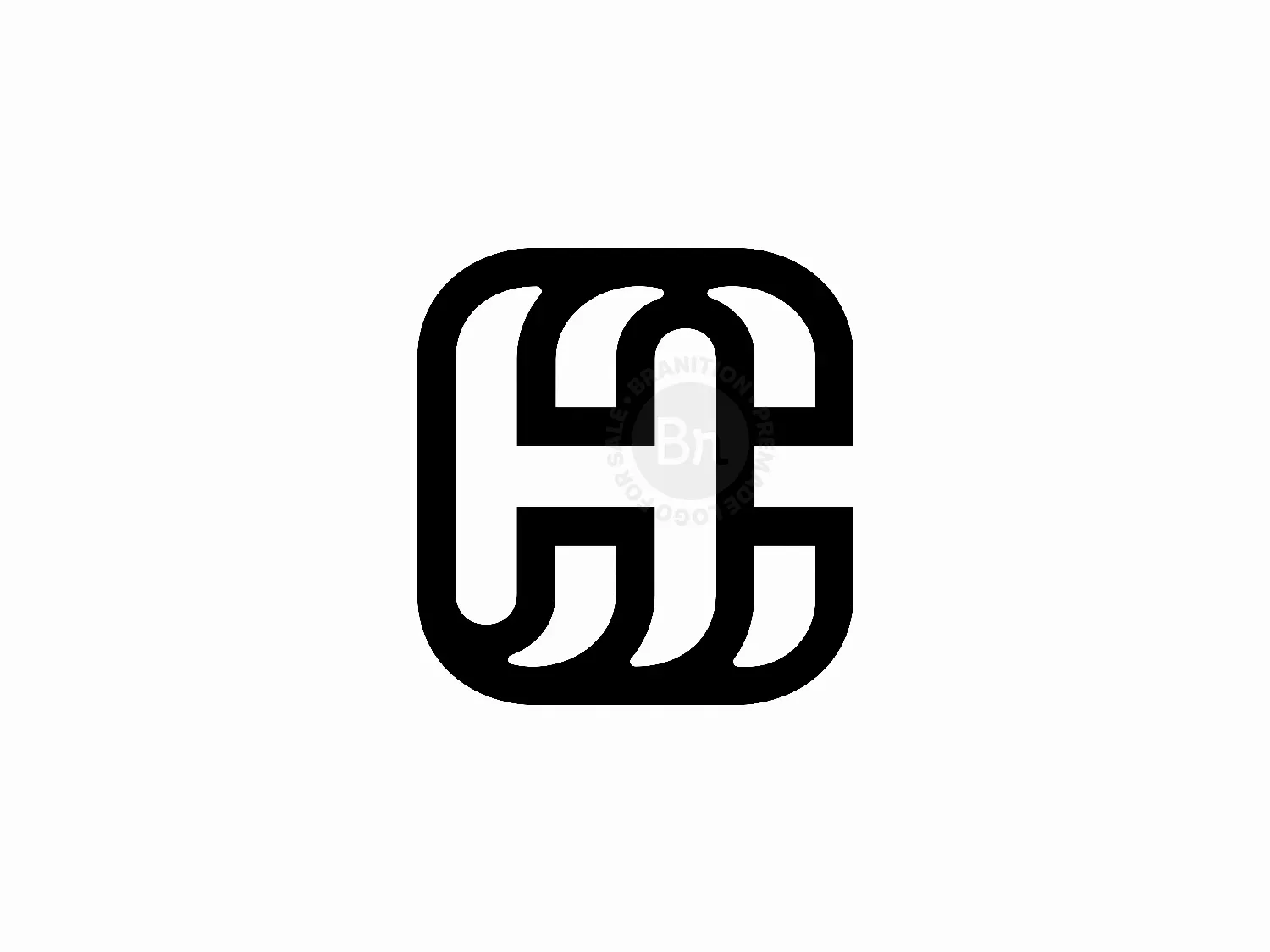 Initial Monogram Letter H C Logo Design Vector... - Stock Illustration  [66885222] - PIXTA