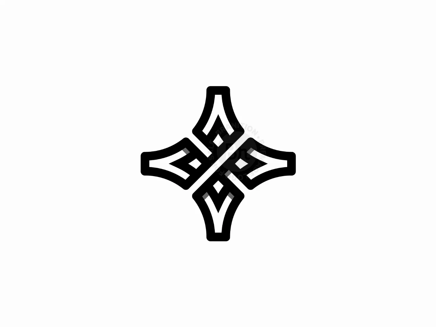 Letter X Star Logo