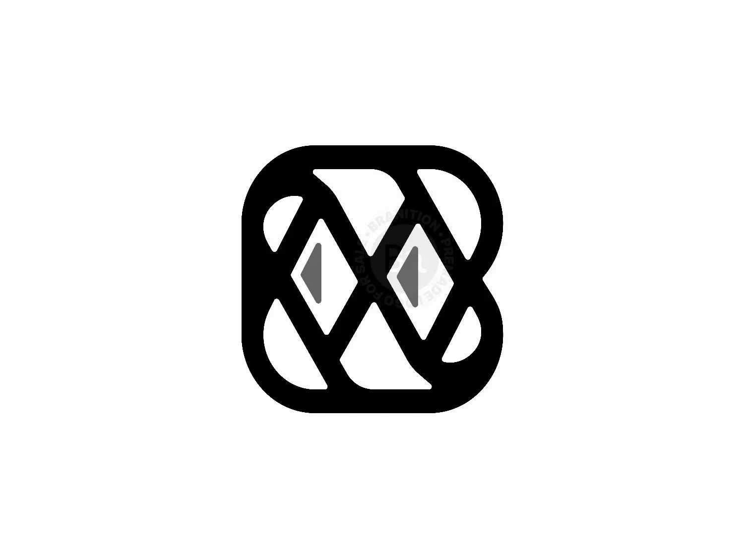 Letter B Diamond Logo
