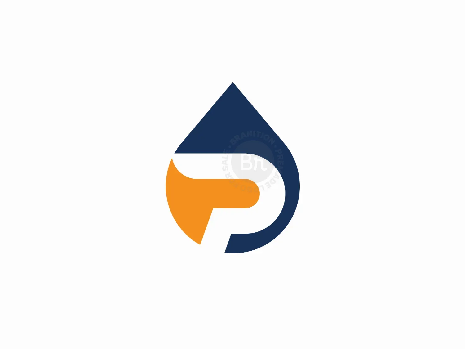 Letter P Oil Logo