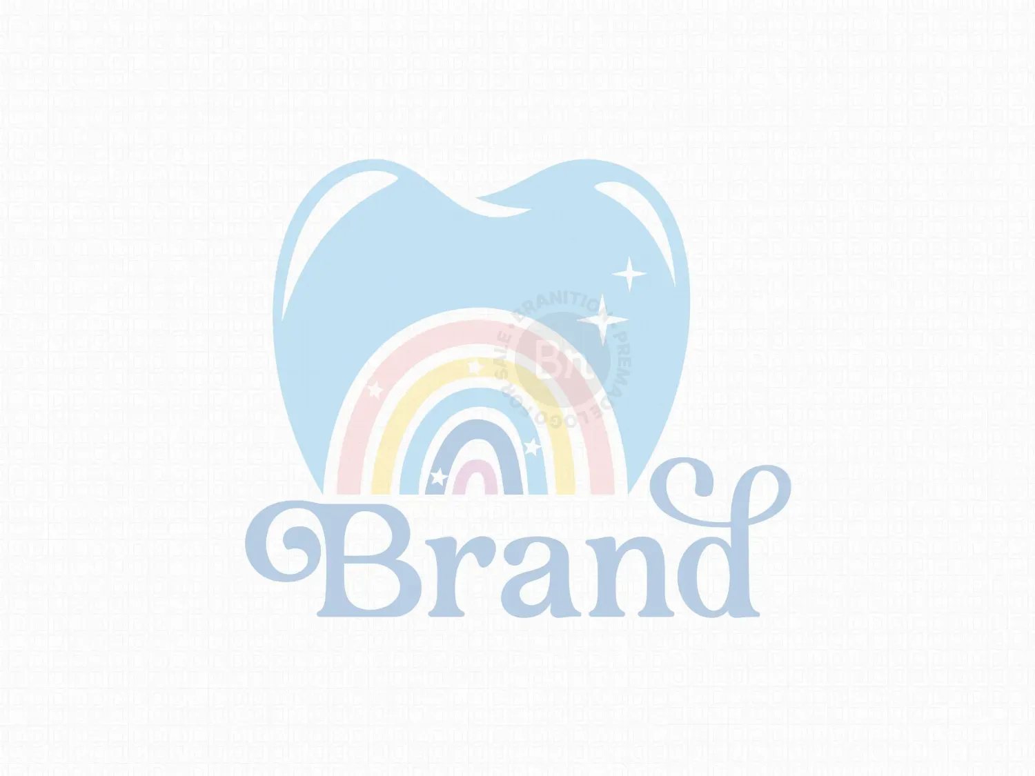 Dental Rainbow Tooth Logo