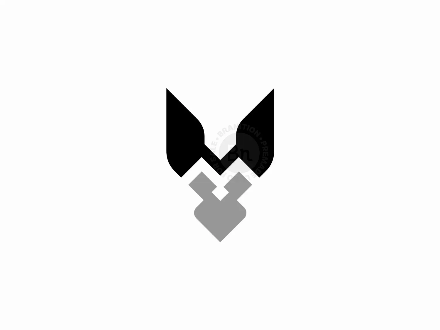 Modern Bird M Letter Logo