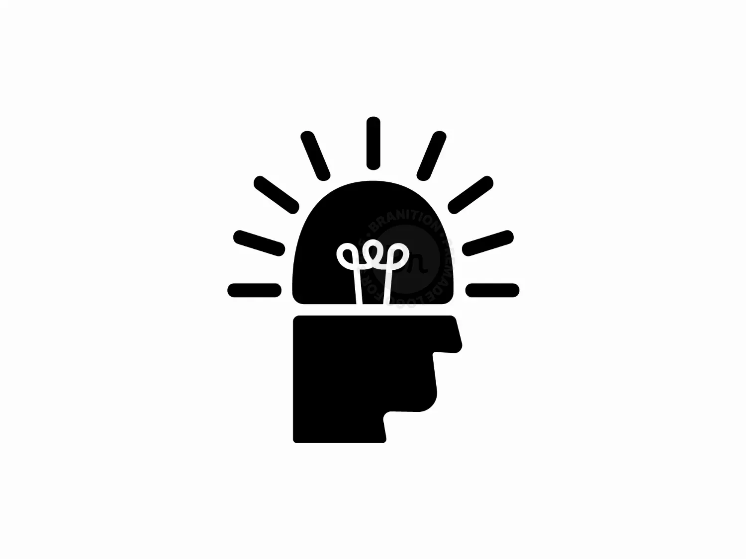 Head Light Idea Logo