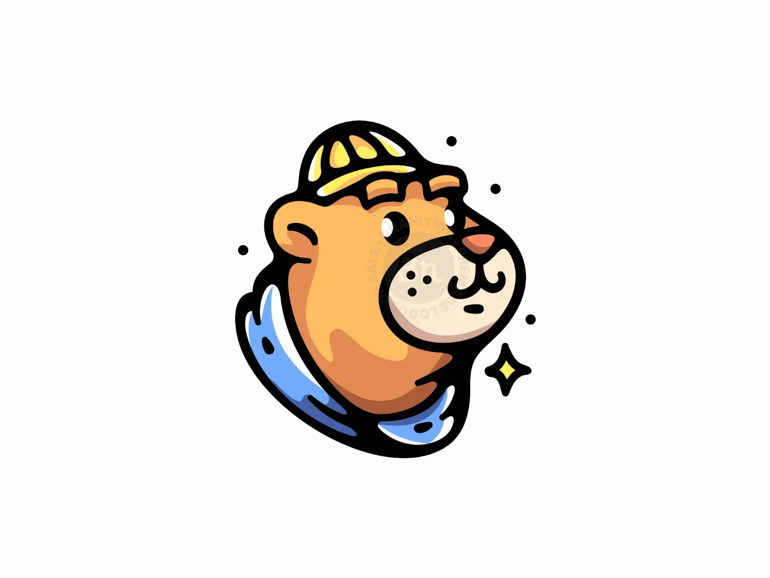 Cute Scarf Bear Logo