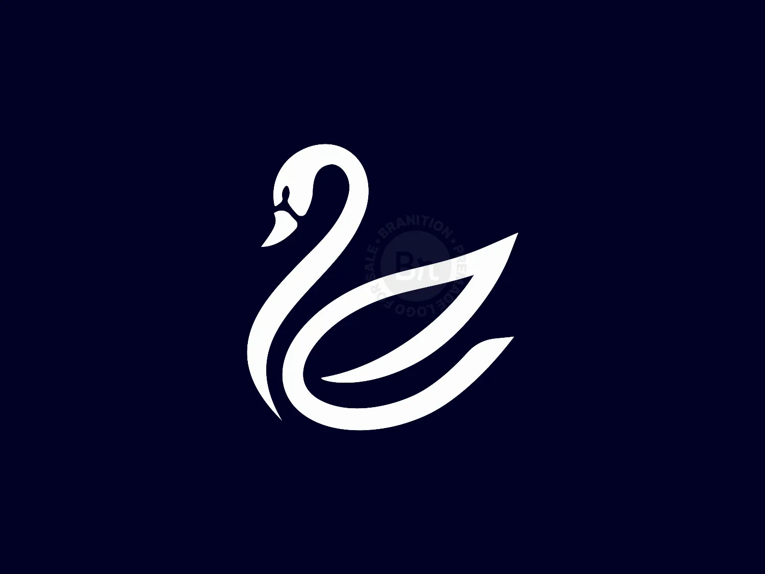 Letter E Swan Logo