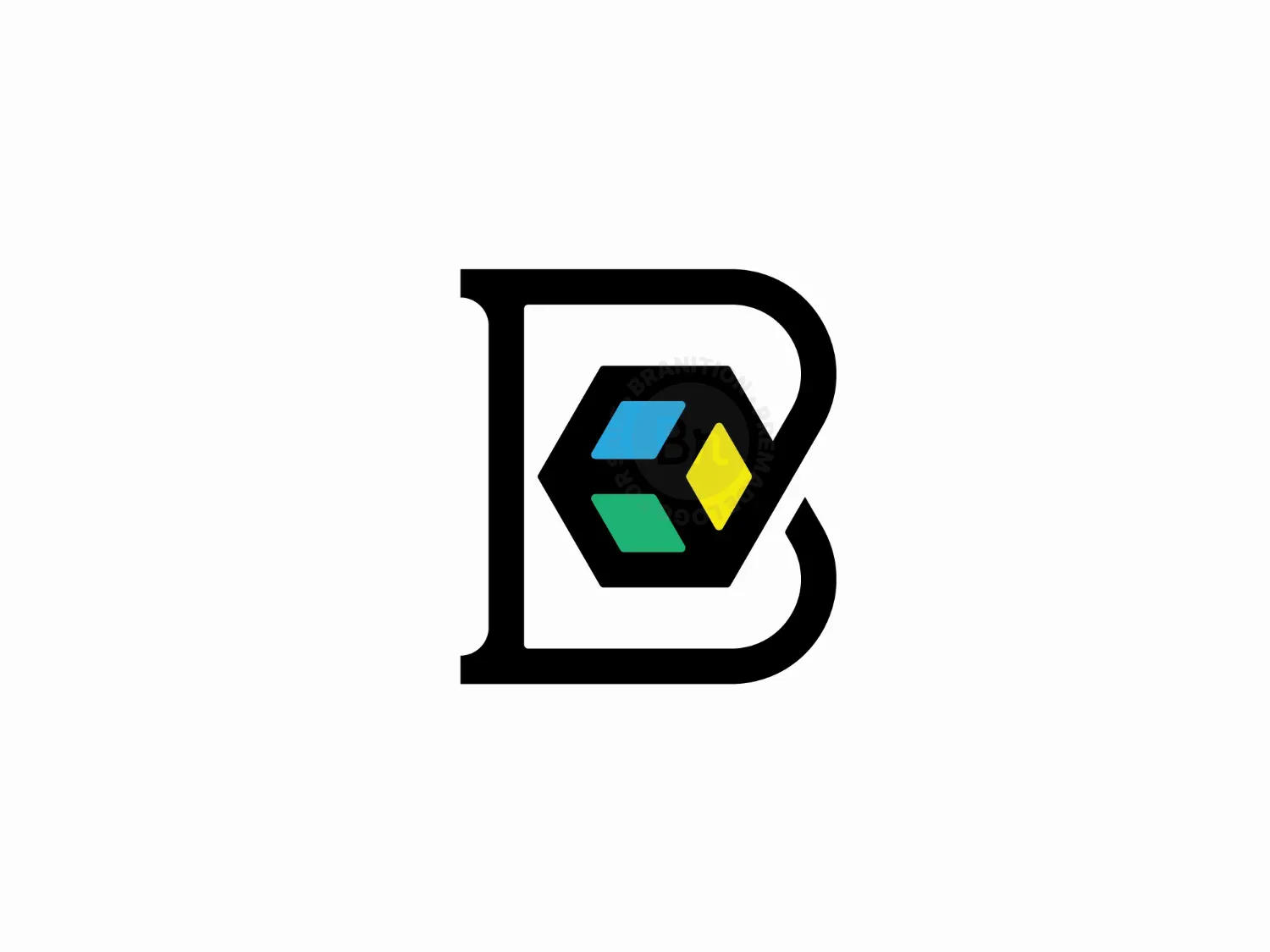 Letter B Box Logo