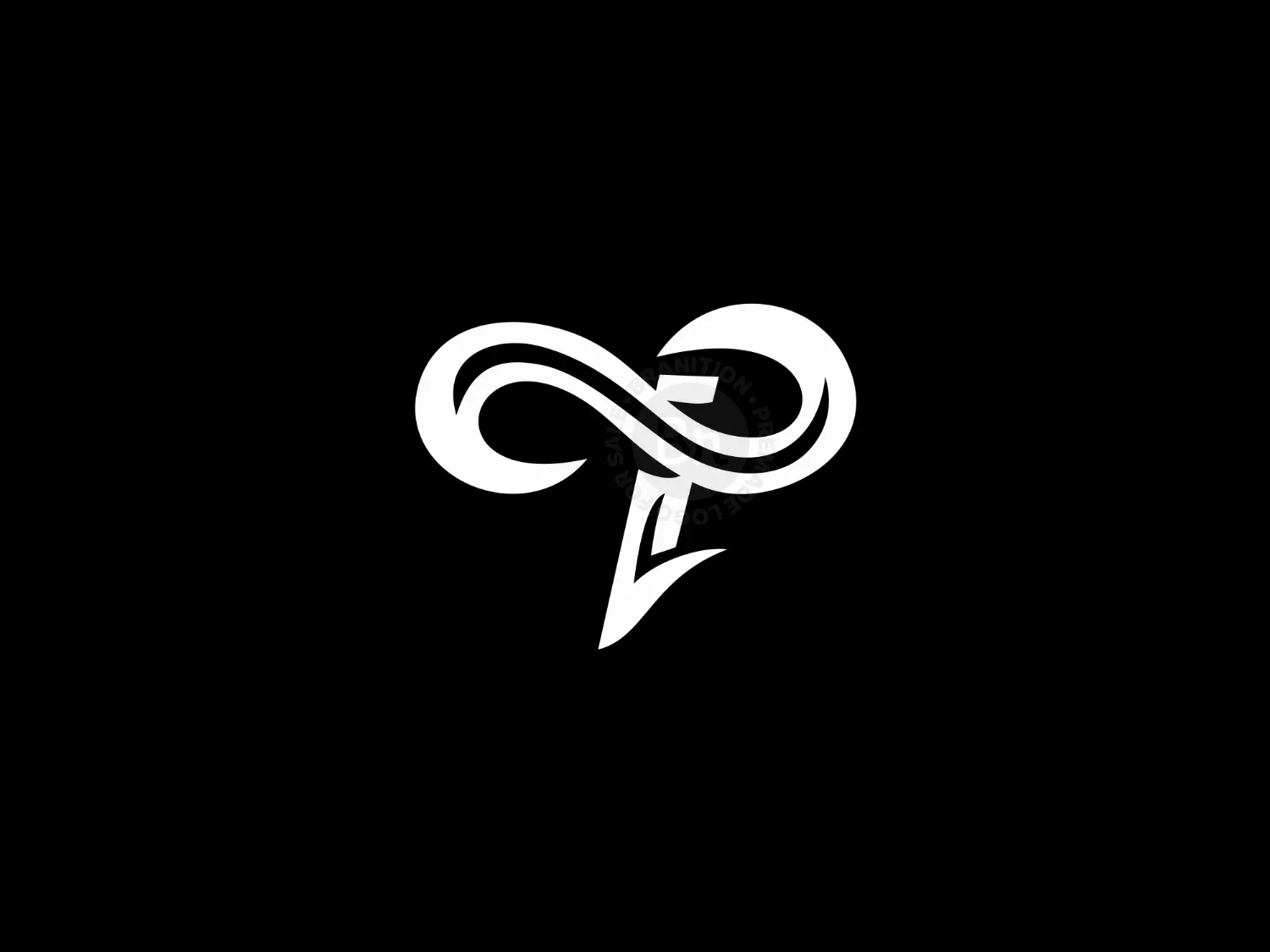Letter P Infinity Logo