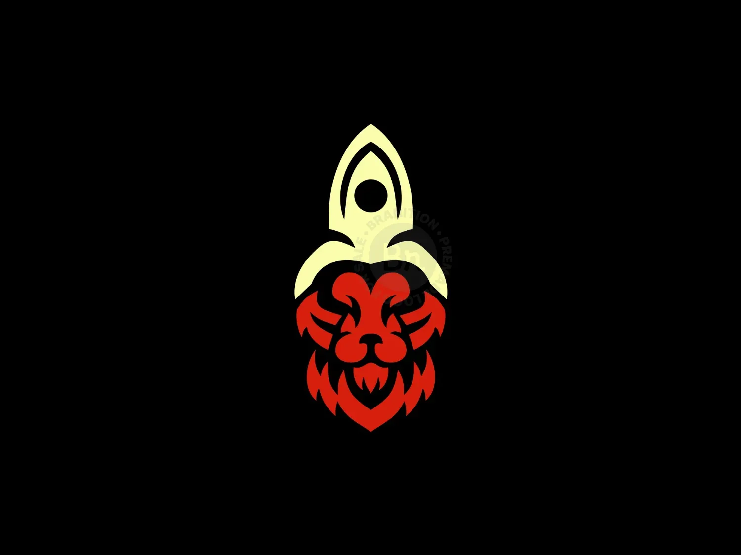 Lion With Rocket Logo