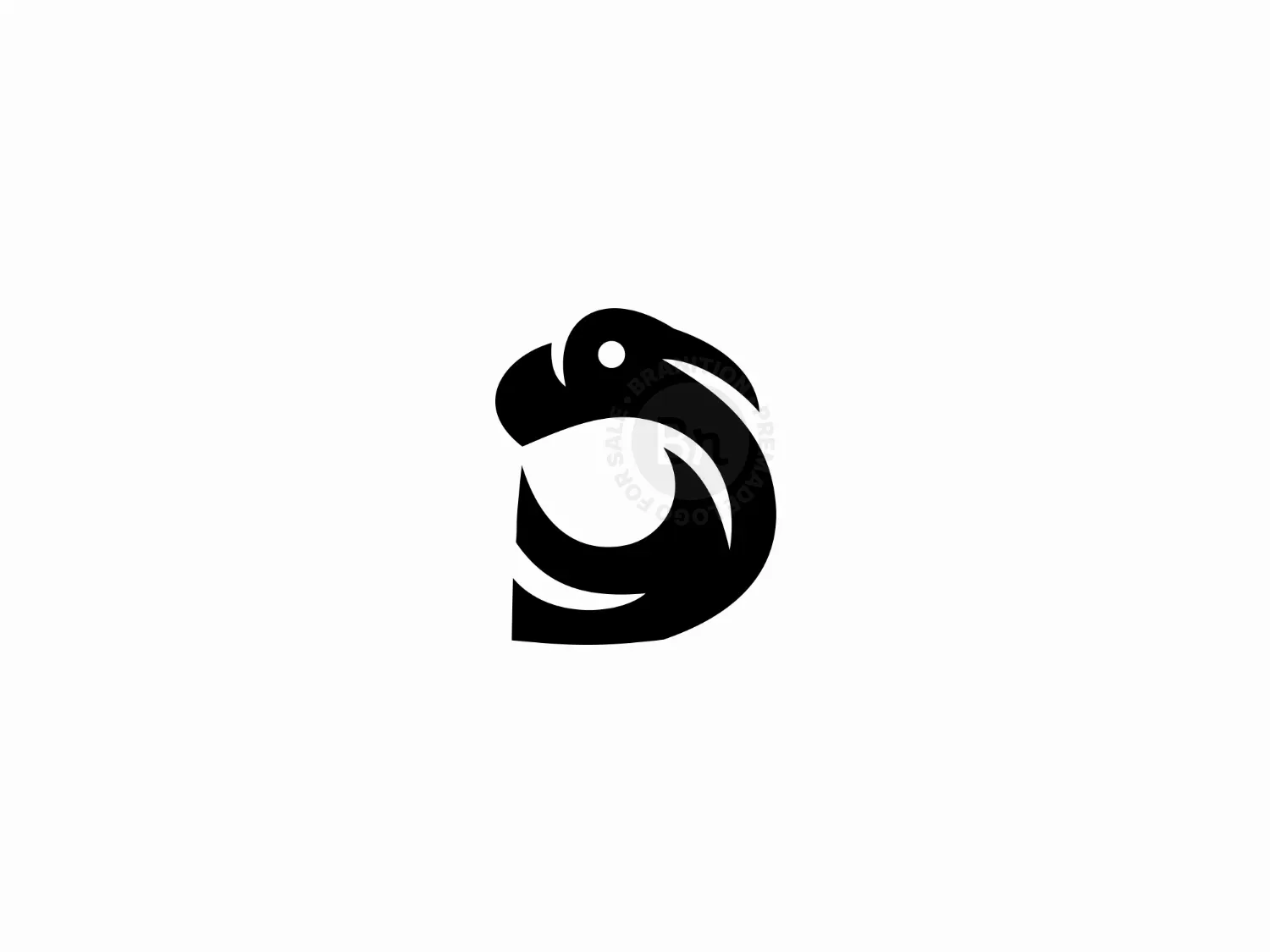 Letter D Dinosaur Logo