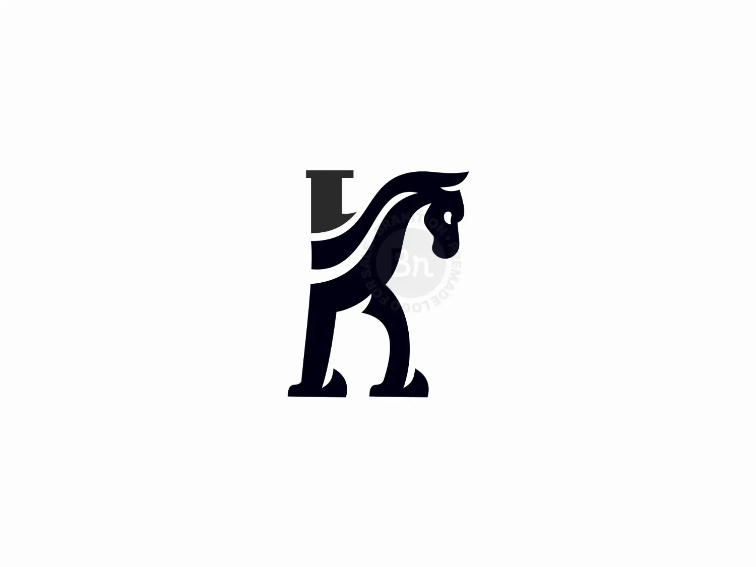Letter K Horse Logo