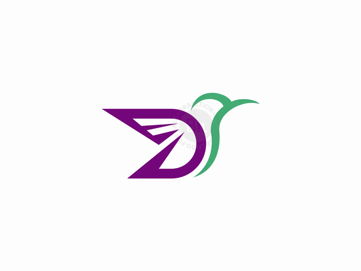 Letter D Colibri Logo