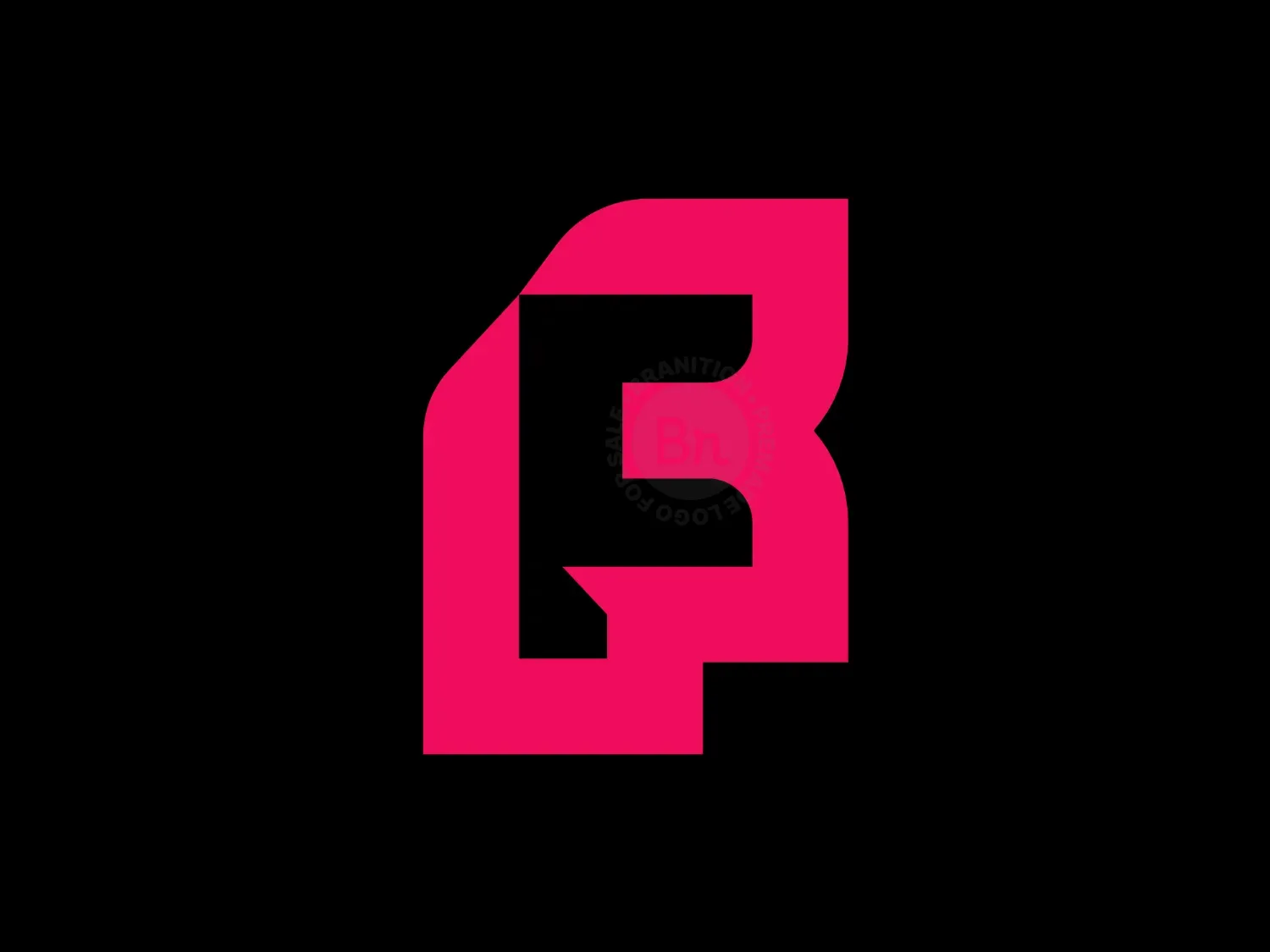 Modern F Or FB Logo
