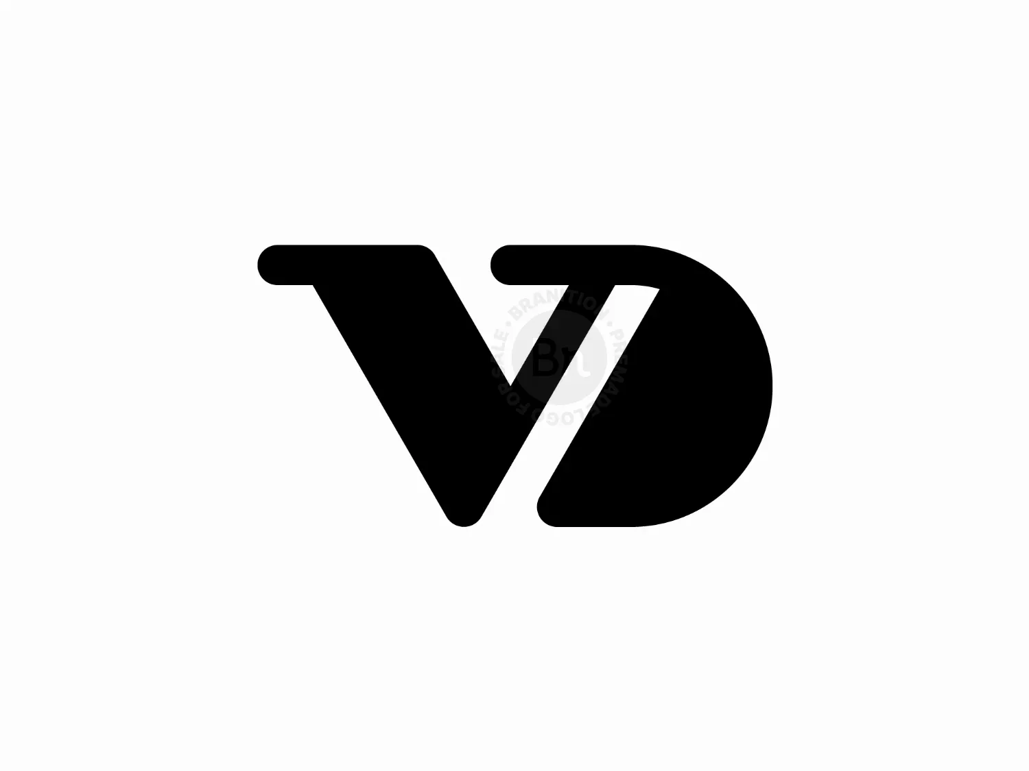 Dv logo monogram emblem style with crown shape Vector Image