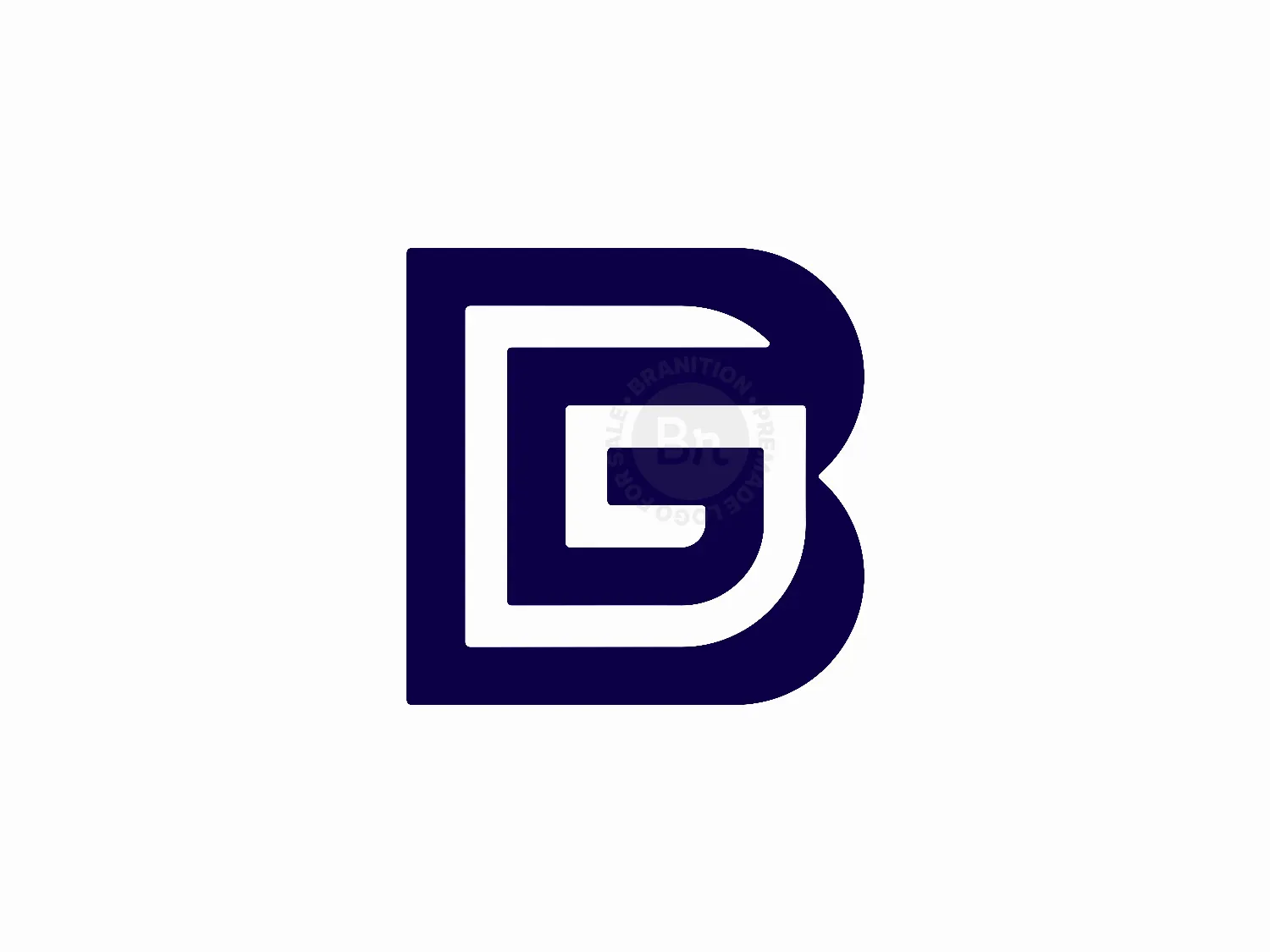 Initial BG Letter GB Logo