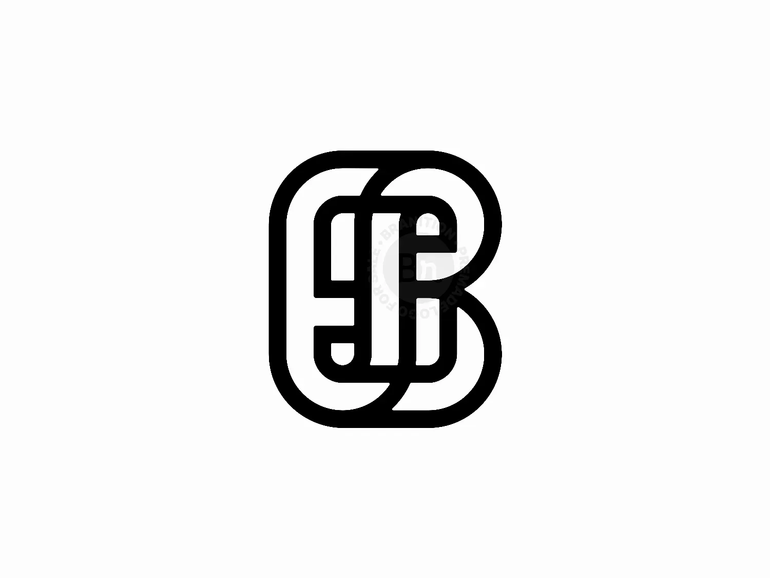 Letter SB Initial BS Monogram Logo