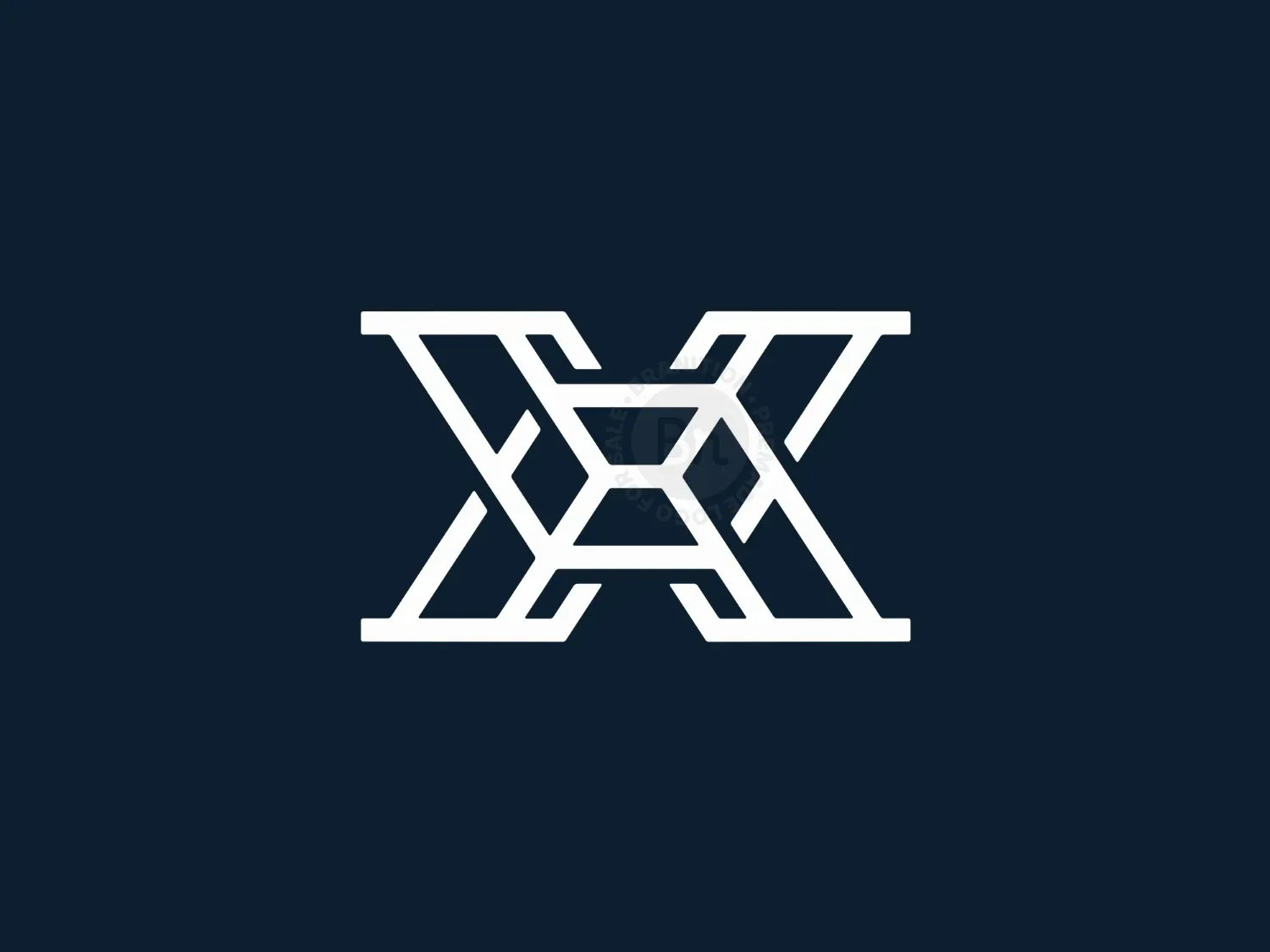 Letter X Ruby Logo