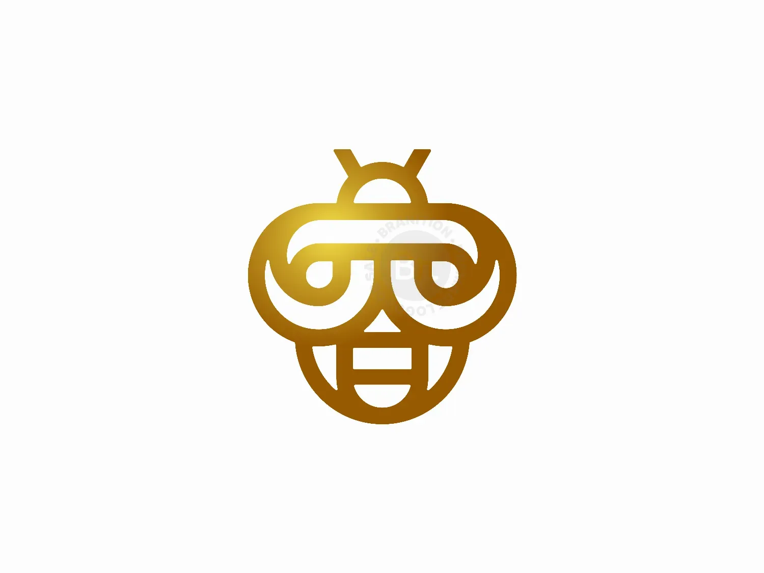 Letter B Bee Logo