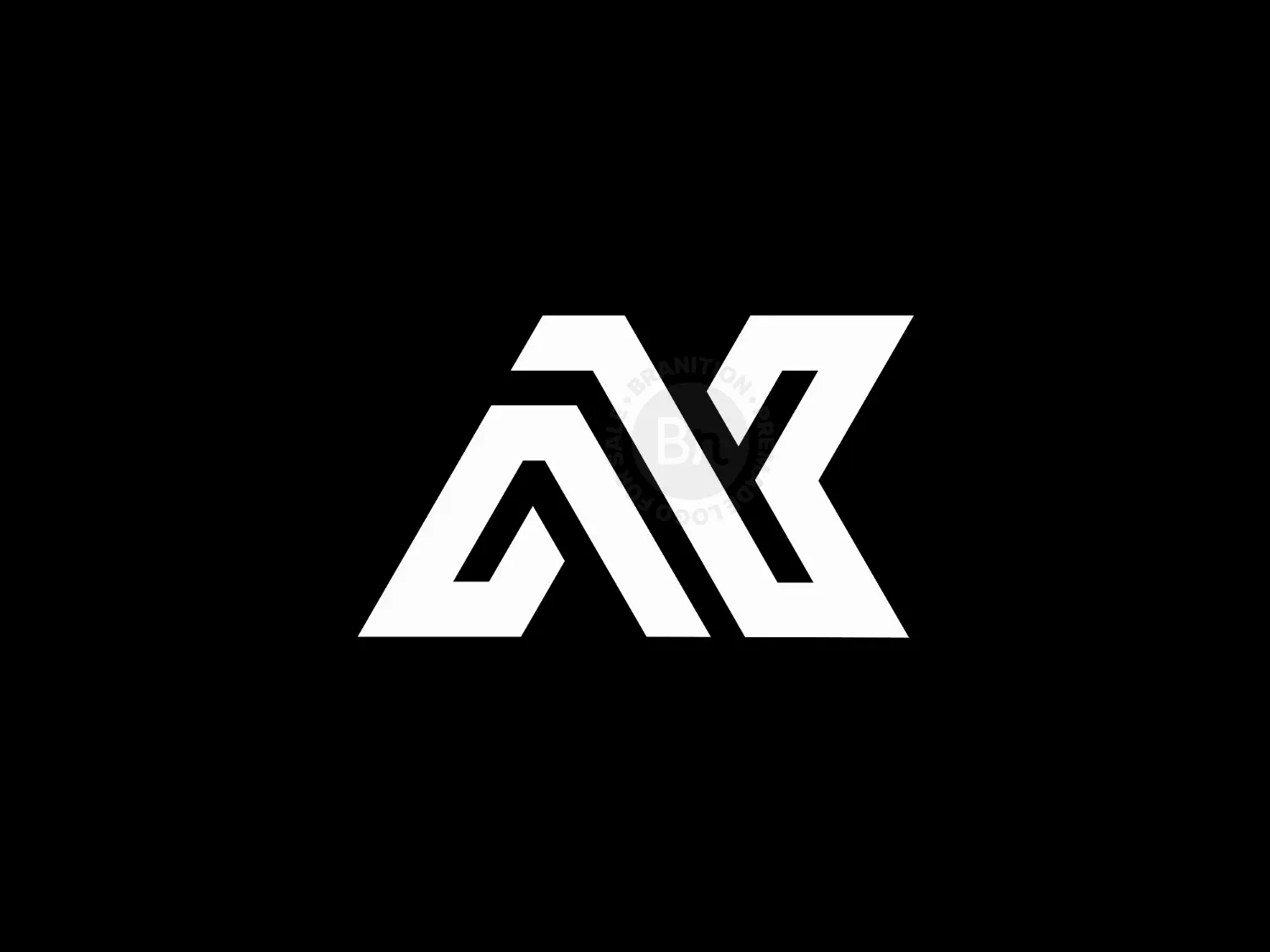 Initial Letter NK Logo