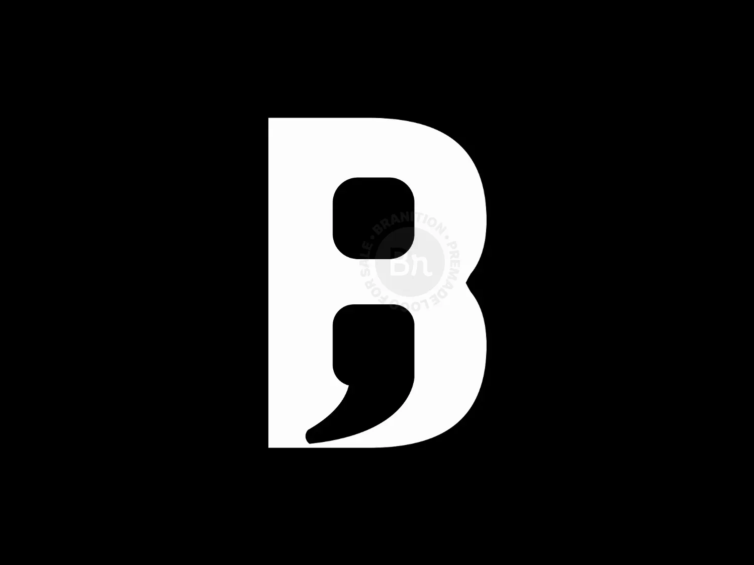 Letter B Semicolon Logo