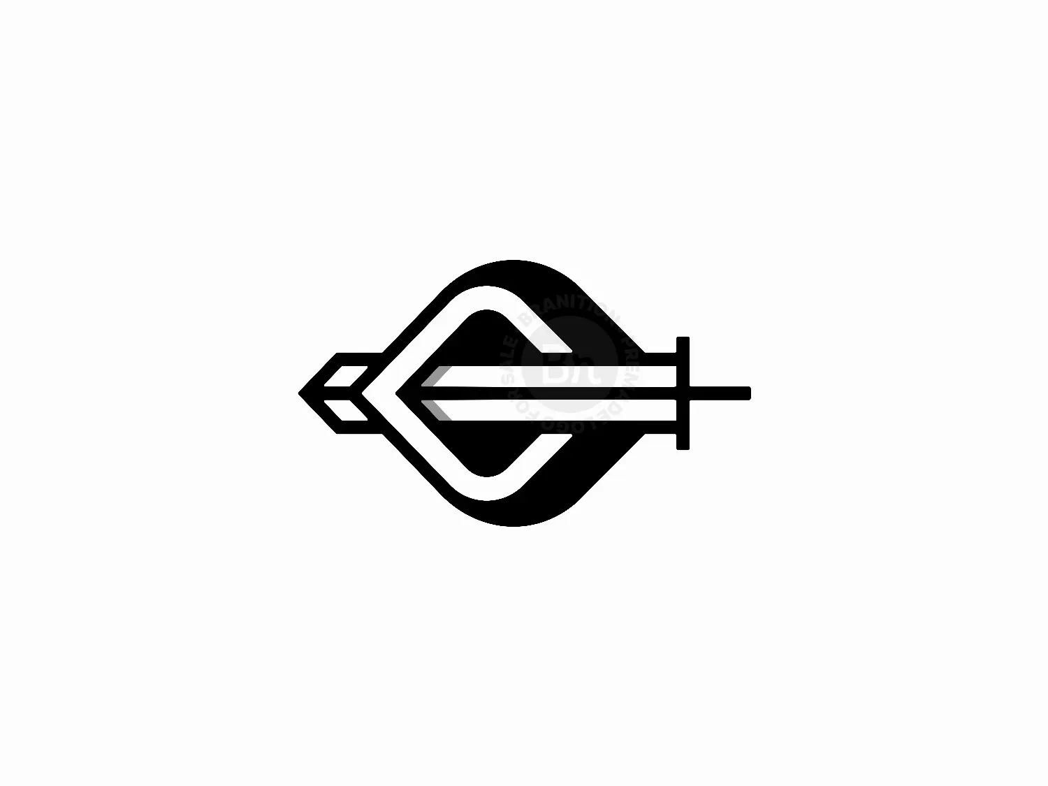 Letter C Sword Logo
