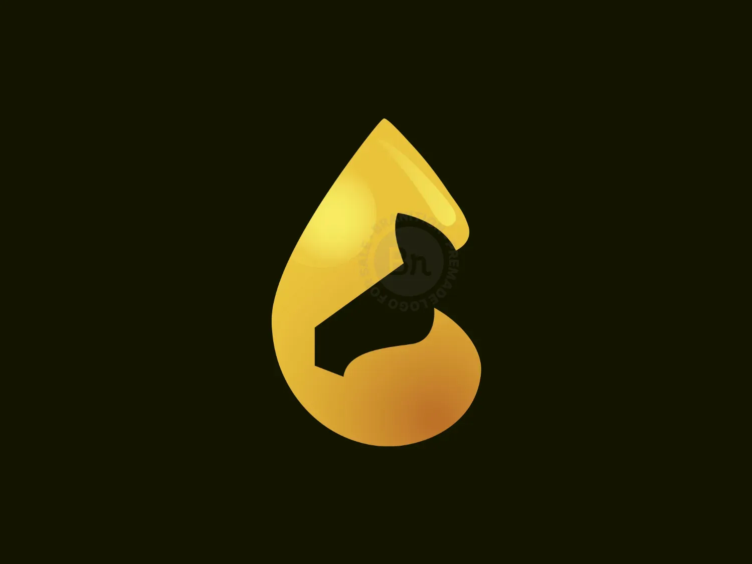 Horse Oil Drop Logo