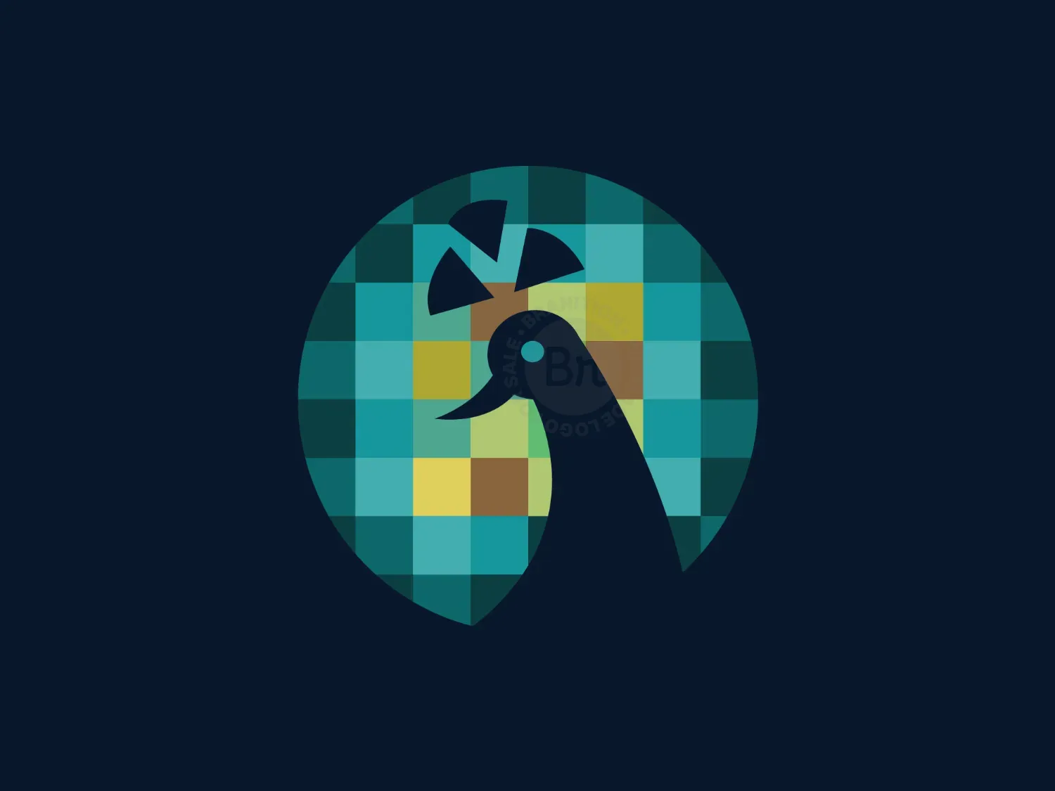 Pixel Peacock Logo
