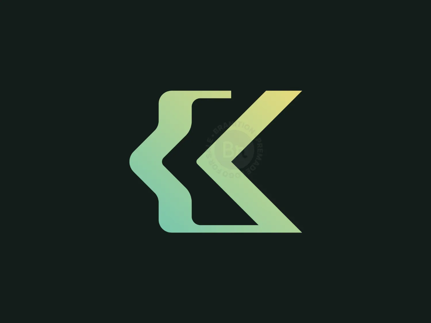 Letter K Code Logo