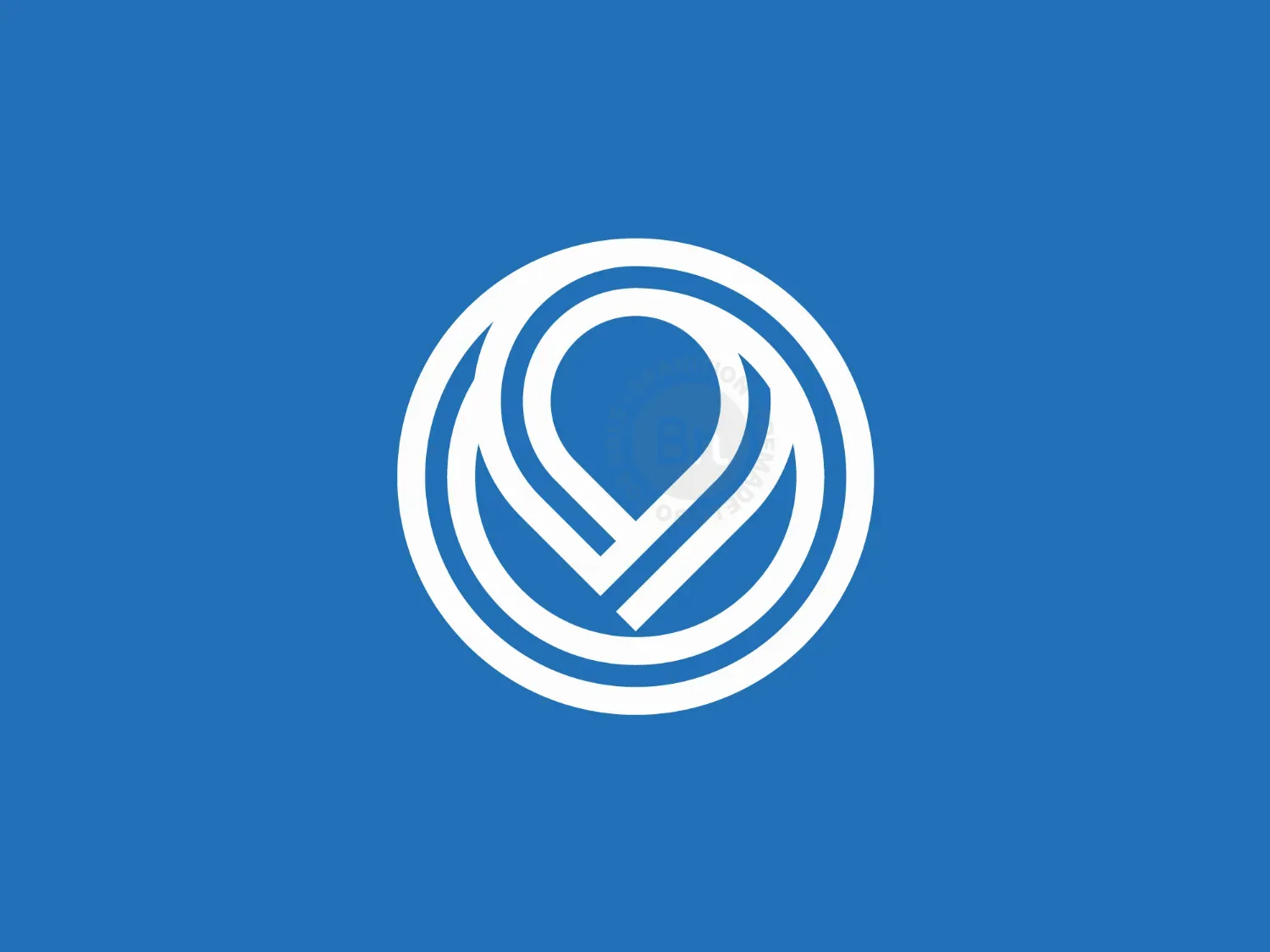 Letter O Location Logo