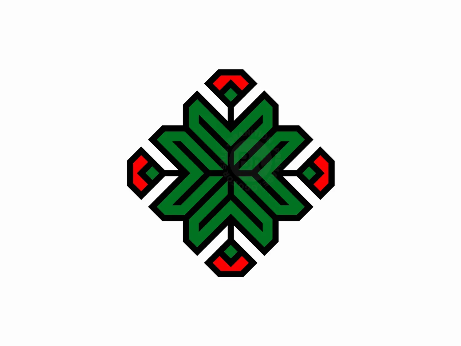 Geometry Diamond Rose Logo