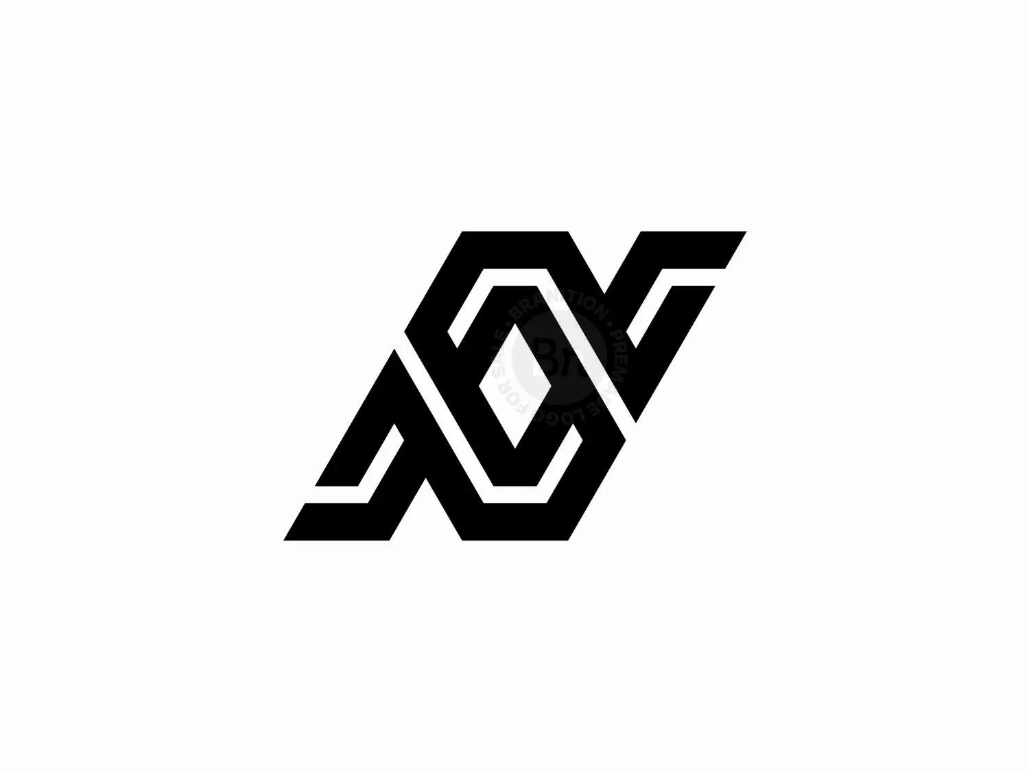 Letter N Or Nn Monogram Logo