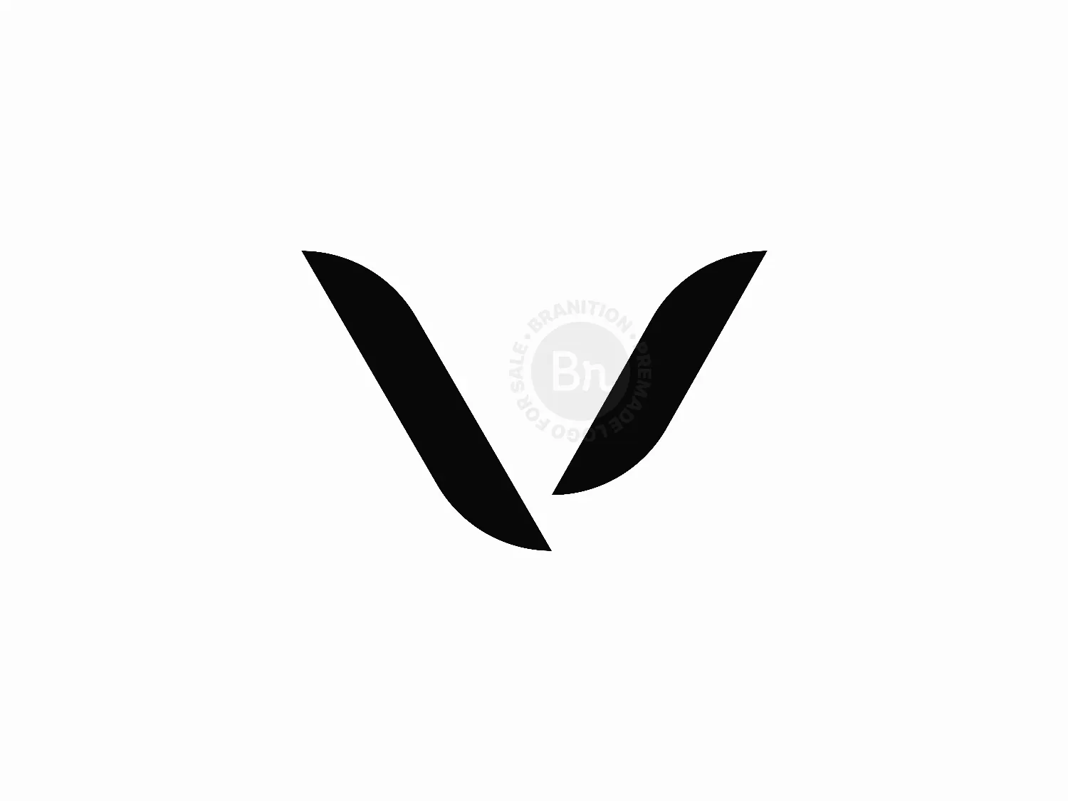 Letter V Eagle Logo